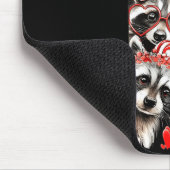 Raccoon Valentines Day Funny Feral Raccoon Love He Mousepad (Ecke)