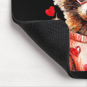 Raccoon Valentines Day Funny Feral Raccoon Love He Mousepad (Ecke)