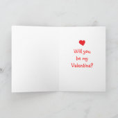 Raccoon-Valentinstag-Karte Feiertagskarte (Innenseite)