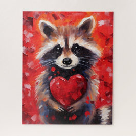 Raccoon-Valentinstag Puzzle