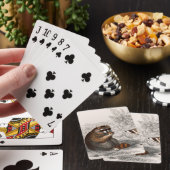 Raccoon Vintag illustriert Spielkarten (In Situ)