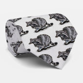 Raccoon Vollständig geziffert Krawatte (Gerollt)