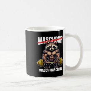 Raccoon Waschmaschine Bodybuilding Fitness Kaffeetasse