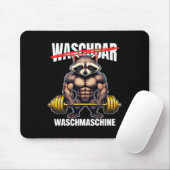 Raccoon Waschmaschine Bodybuilding Fitness Mousepad (Mit Mouse)