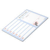 Raccoon Weekly Meal Planer Notizblock (angewinkelt)
