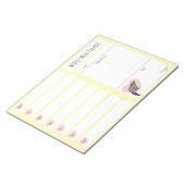 Raccoon Weekly Meal Planer Notizblock (angewinkelt)