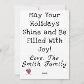 Raccoon - Weihnachten (Rückseite)