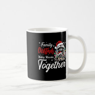 Raccoon Weihnachten Erinnerungen zusammenbringen Kaffeetasse