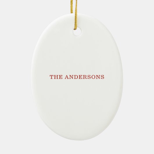 Raccoon Weihnachtsbaum Niedlicher Personalisierter Keramik Ornament (Hinten)