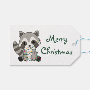 Raccoon Weihnachtsschnee Winter Raccoons Trucker H Geschenkanhänger