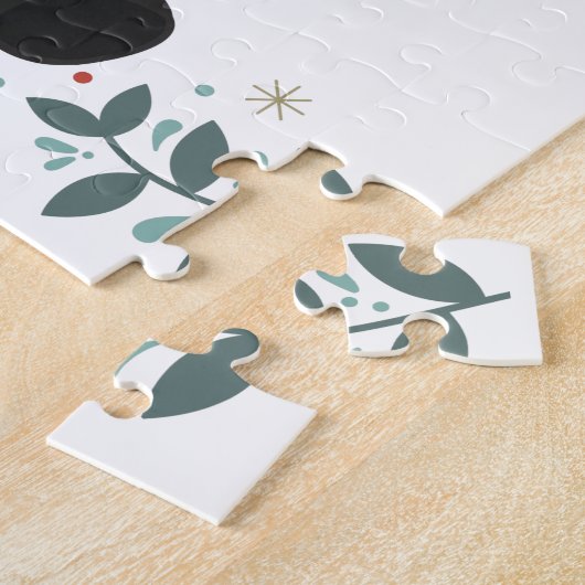 Raccoon Weihnachtsschnee Winter Raccos Puzzle (Seite)