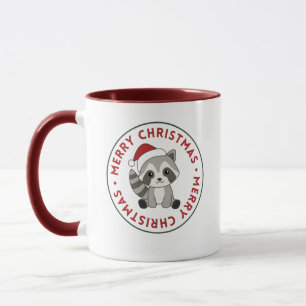Raccoon Weihnachtsschnee Winter Raccos Tasse