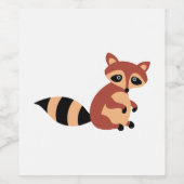 Raccoon Weinetikett (Einzelnes Label)