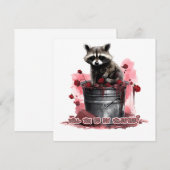 Raccoon Werden Sie mein Valentin? (Vorne/Hinten)