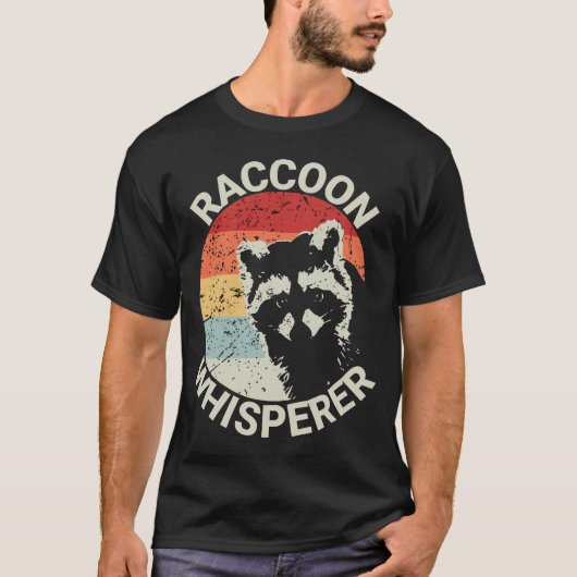 Raccoon Whisperer Vintag Raccoon Feeder Raccocococ T-Shirt (Vorderseite)