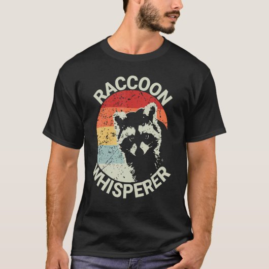Raccoon Whisperer Vintag Raccoon Feeder Raccocococ T-Shirt (Vorderseite)
