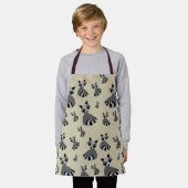 Raccoon Wildlife Graphic Pattern Schürze (Getragen)