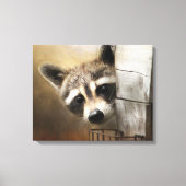 Raccoon Wildlife Leinwand (Vorderseite)