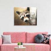 Raccoon Wildlife Leinwand (Insitu (Wohnzimmer))