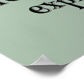 Raccoon Woodland Kinder Christliches Gebet auf bla Poster (Ecke)