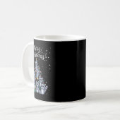 Raccoon Xmas Tree Raccoon Weihnachtsbaum Merry Chr Kaffeetasse (Vorderseite Links)
