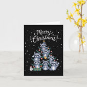 Raccoon Xmas Tree Raccoon Weihnachtsbaum Merry Chr Karte (Gelbe Blume)