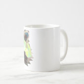 Raccoonentwurfs-Tasse Kaffeetasse (VorderseiteRechts)