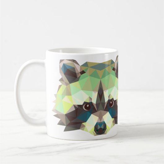 Raccoonentwurfs-Tasse Kaffeetasse (Links)