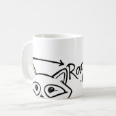 Raccoonisms-Tasse Kaffeetasse (Vorderseite Links)