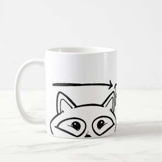 Raccoonisms-Tasse Kaffeetasse (Links)