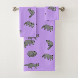 Raccoons Badhandtuch Set