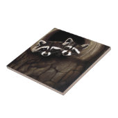 Raccoons Brown Niedlich Tree Fliese (Seite)