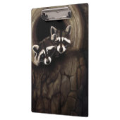 Raccoons Brown Niedlich Tree Klemmbrett (Links)
