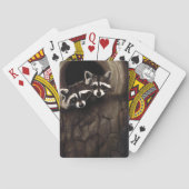 Raccoons Brown Niedlich Tree Spielkarten (Rückseite)