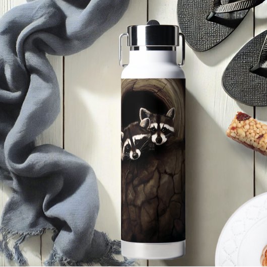 Raccoons Brown Niedlich Tree Trinkflasche