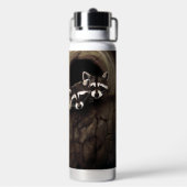 Raccoons Brown Niedlich Tree Trinkflasche (Hinten)