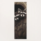 Raccoons Brown Niedlich Tree Yogamatte (Rückseite)