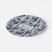 Raccoons Custom Boys Geburtstagsparty Pappteller (Schrägansicht)