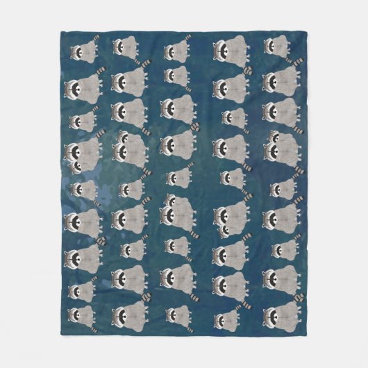 Raccoons Fleece Blanket (Vorderseite)
