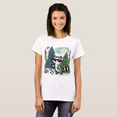 "Raccoon's Forest Expedition" T-Shirt (Vorne ganz)
