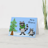 Raccoons Frohe Weihnachten (Vorderseite)