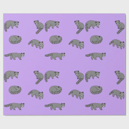 Raccoons Geschenkpapier