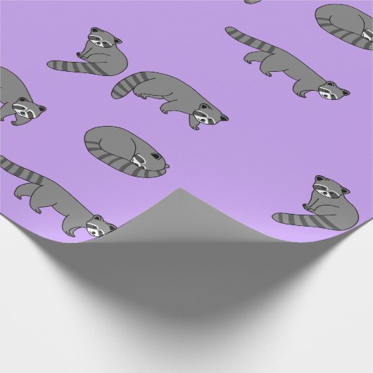 Raccoons Geschenkpapier (Ecke)