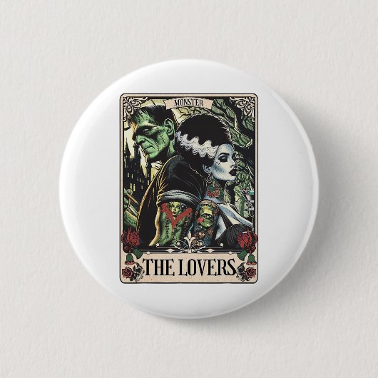 Raccoons Happy Hallothanksmas Halloween Button (Vorderseite)