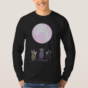 Raccoons heulen am Mond Drei Wölfe Parodie - Cu T-Shirt