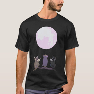 Raccoons heulen am Mond Drei Wölfe Parodie - Cu T-Shirt