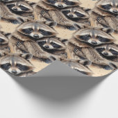 Raccoons im Wasserfarbenstil Art Geschenkpapier (Ecke)
