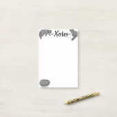 Raccoons Post-it Klebezettel (Auf Schreibtisch)