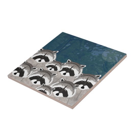 Raccoons Tile Fliese (Seite)