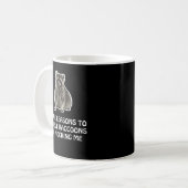 Raccoons verspotten mich Spaß Meme Funny Raccoon Kaffeetasse (Vorderseite Links)